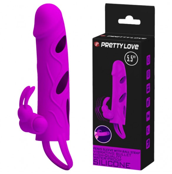 PRETTY LOVE - Extended Penis Sleeve (L:14cm - D:3.3cm) PRETTY LOVE - Extended Penis Sleeve (L:14cm - D:3.3cm)